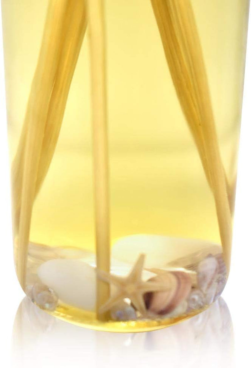 Ocean Mist & Sea Salt Reed Diffuser Set | Made with Essential Oils & Real Botanicals | Decorative Air Freshener for Large Rooms | Beautiful Home Décor Makes a Great Gift