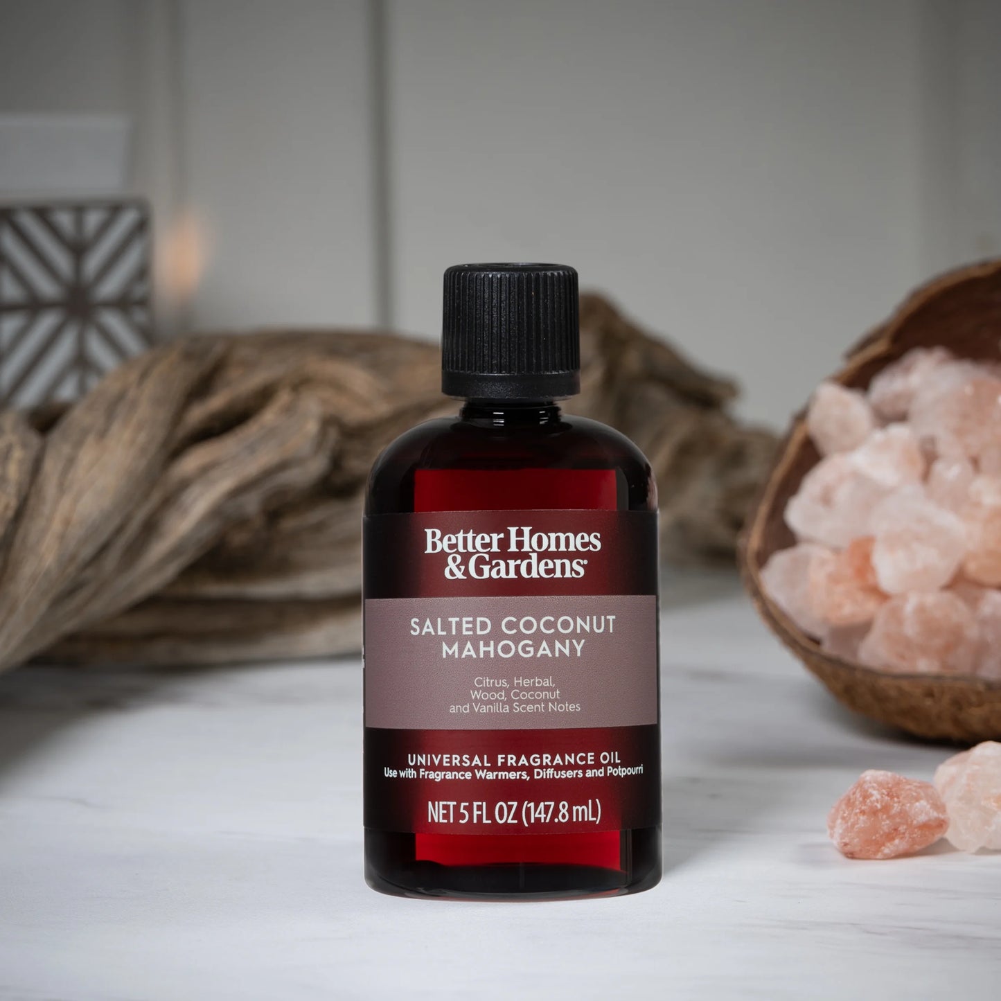 Universal Fragrance Oil, Salted Coconut & Mahagony Scented, 5 Fl Oz