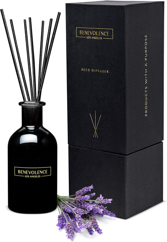 Reed Diffusers for Home, Lavender & Eucalyptus Relaxing Fragrance | Aromatherapy Reed Diffuser Sticks with Gift Box, Scented Sticks for Bathroom | Home Décor