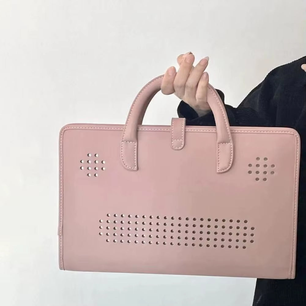 Shockproof PU Laptop Sleeve Pink with Handle Protective Case Laptop Protective Case for for Macbook,Lenovo,Xiaomi,Huawei