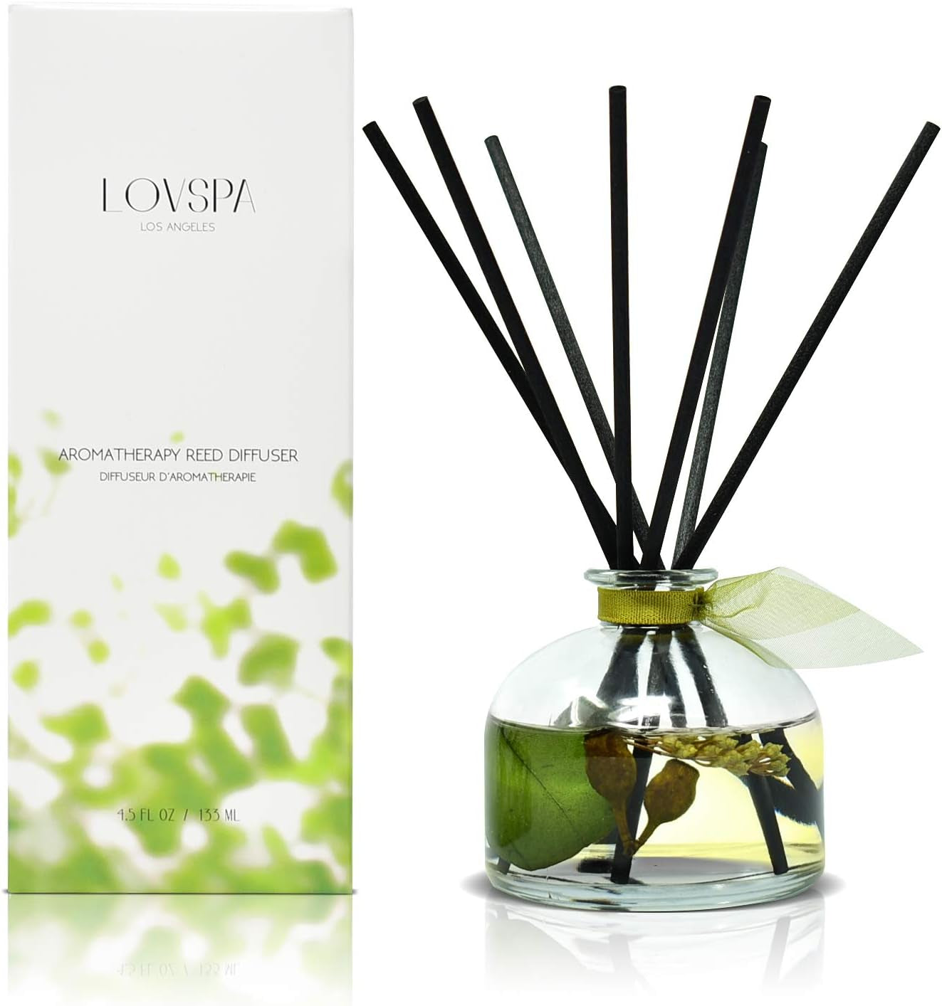 Eucalyptus Reed Diffuser Set for Home, Revive Fresh Eucalyptus, Sage, Citrus & Mint Scent Diffuser with Sticks for Bathroom Shelf Decor Accessories, Top Aromatherapy Gift for Women
