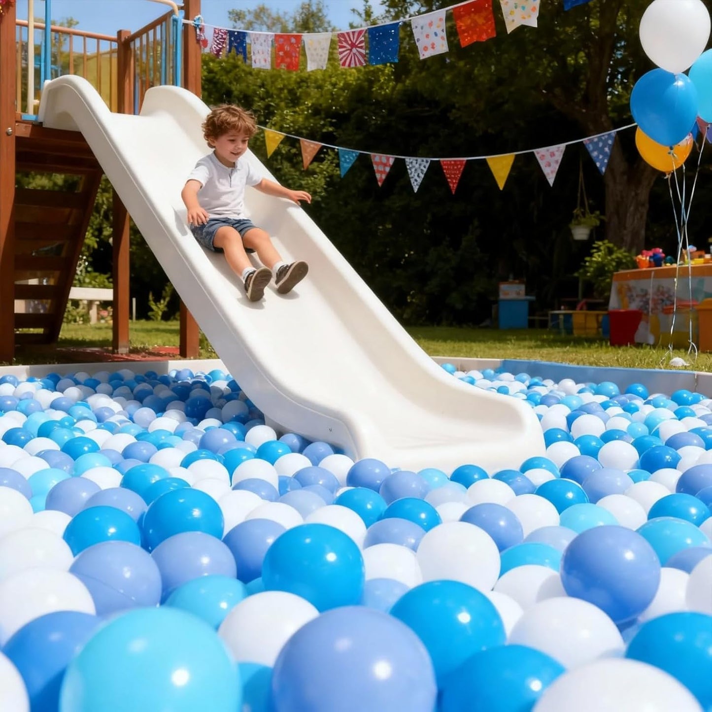 Plastic Balls Play Pit Balls for Baby Kid Ball Play Pit Play Yard, Baby Fance, Playpen, Playtent with 3 Colors,2.17Inches