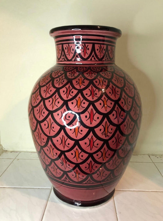 Handmade Moroccan Hand Painted Ceramic Vases