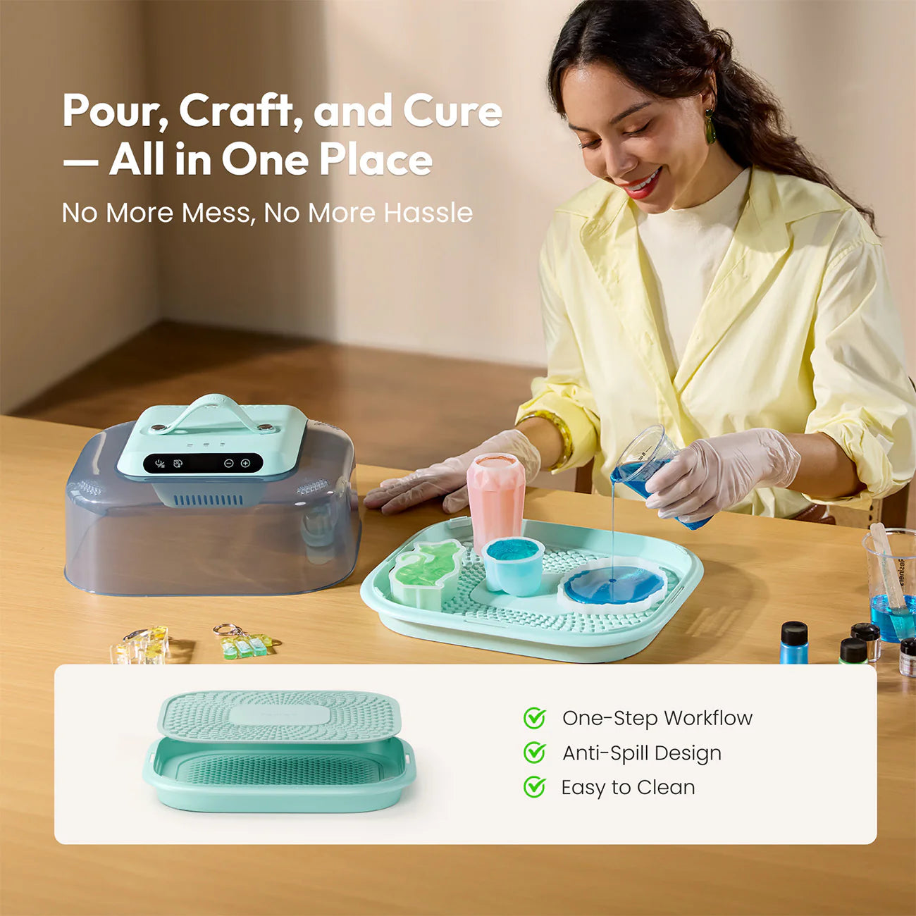 ® G3 2-In-1 Resin Curing Machine for UV and Epoxy Projects