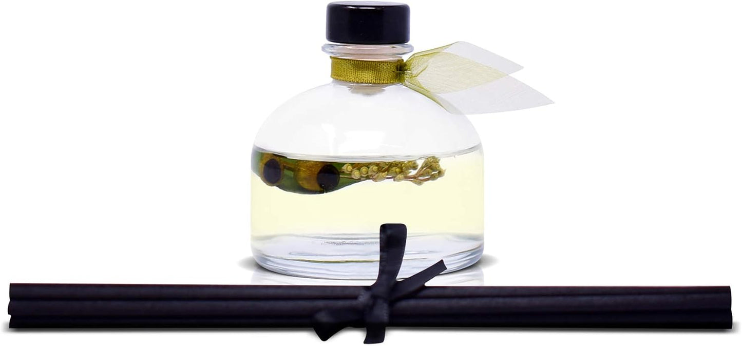 Eucalyptus Reed Diffuser Set for Home, Revive Fresh Eucalyptus, Sage, Citrus & Mint Scent Diffuser with Sticks for Bathroom Shelf Decor Accessories, Top Aromatherapy Gift for Women