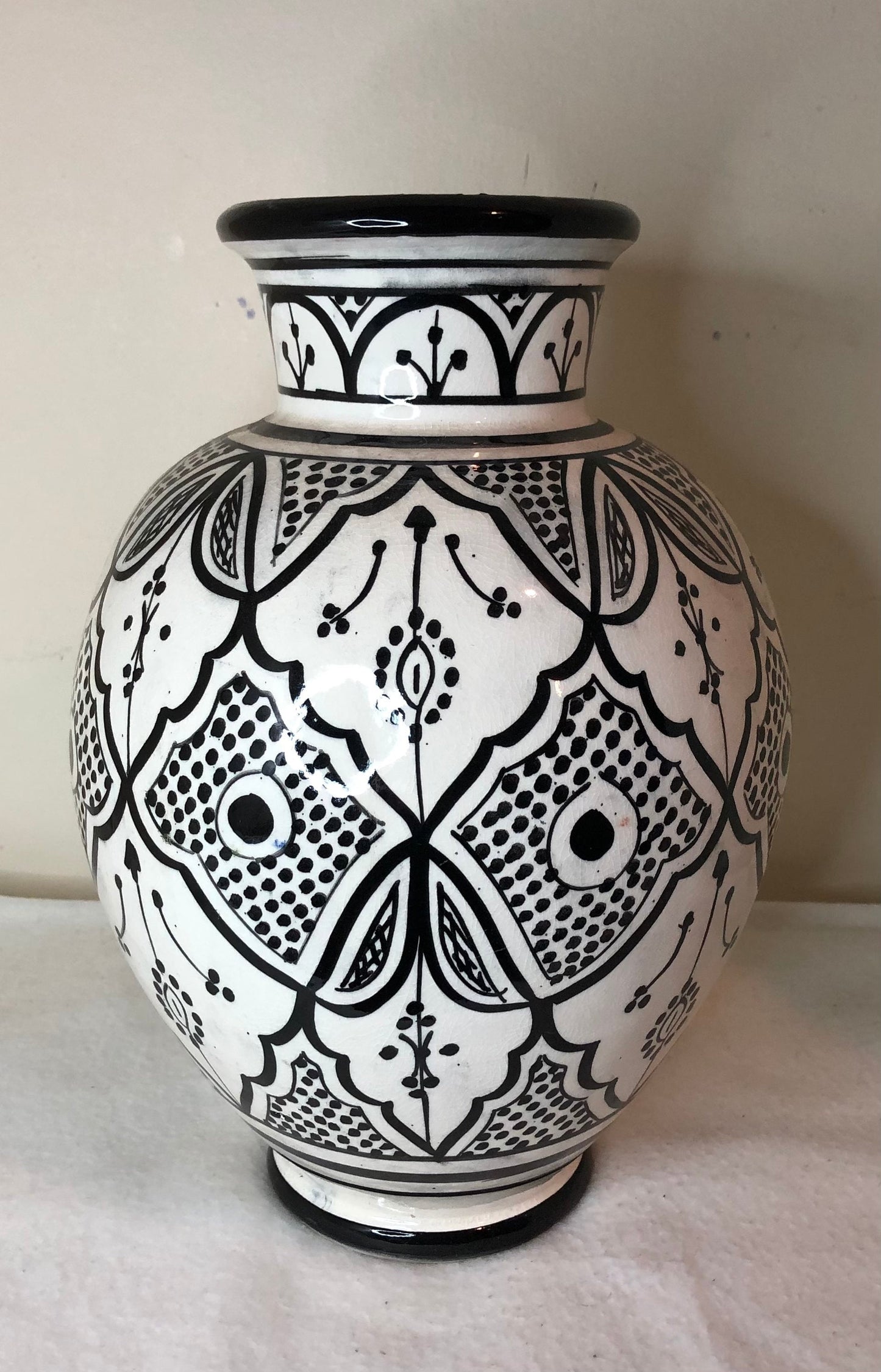 Handmade Moroccan Hand Painted Ceramic Vases