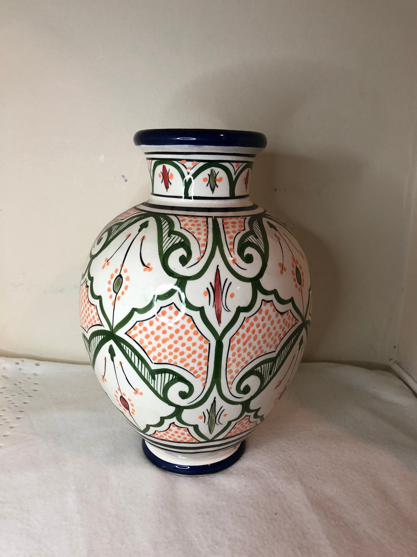 Handmade Moroccan Hand Painted Ceramic Vases