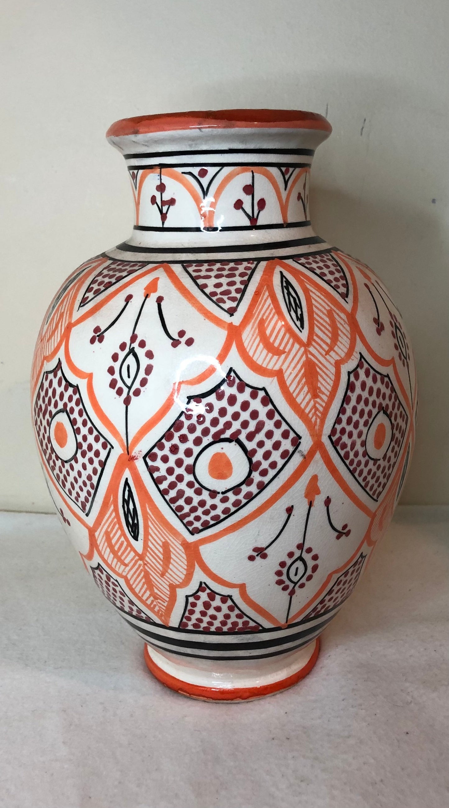 Handmade Moroccan Hand Painted Ceramic Vases